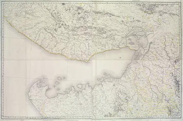 Map of Cutch and Kathiawar, published under the direction of Colonel G.C. de Pree, S.C., Surveyor General of India, 1885